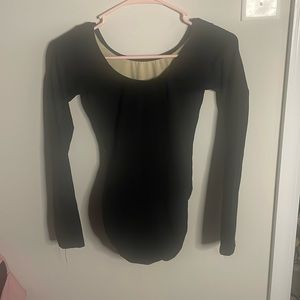 small black leotard